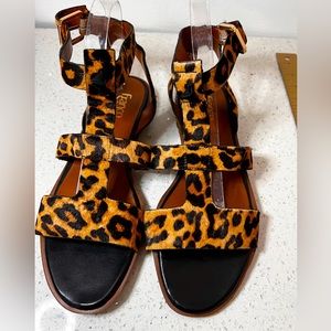 Brand new leopard sandals